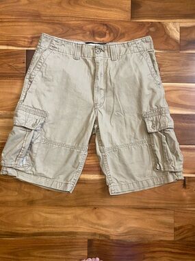 Men's Tan Cargo Shorts - Durable Utility Style